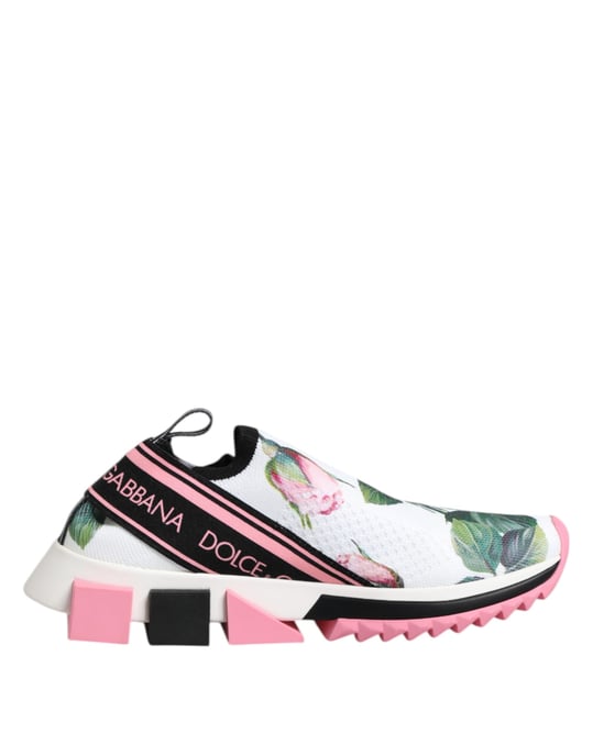 Zapatillas Sorrento con estampado de rosa blanca de Dolce & Gabbana - Image 2