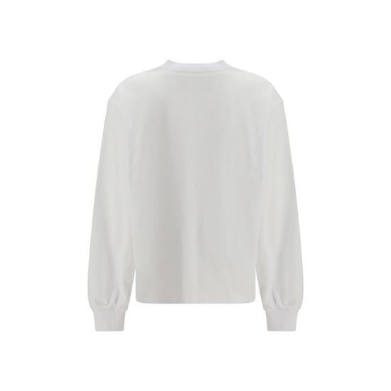 Camiseta de Manga Larga de Algodón Blanca Ganni - Image 2