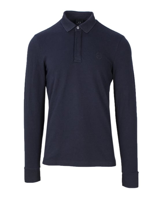 Camisa Polo de Algodón Azul Armani Exchange - Image 1