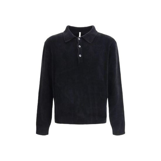 Camisa Polo de Algodón Negro Girasol - Image 1