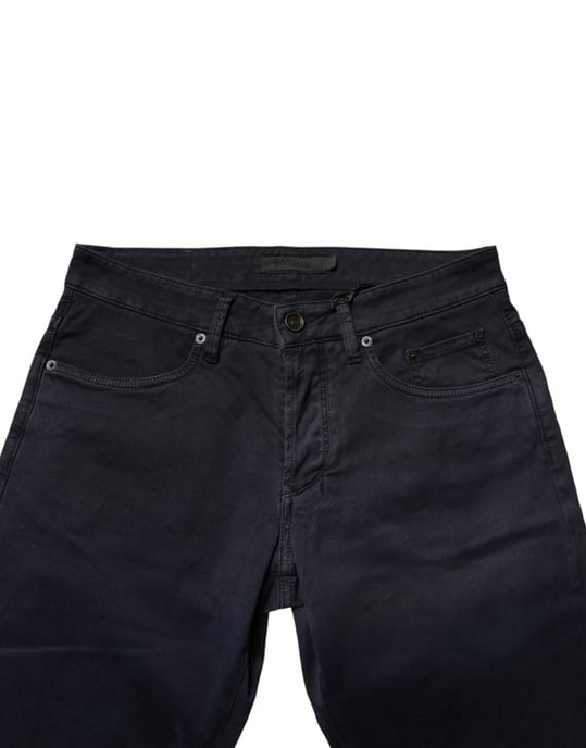 Pantalones Vaqueros Ajustados de Algodón Negros Siviglia de Cintura Media para Hombre - Image 5