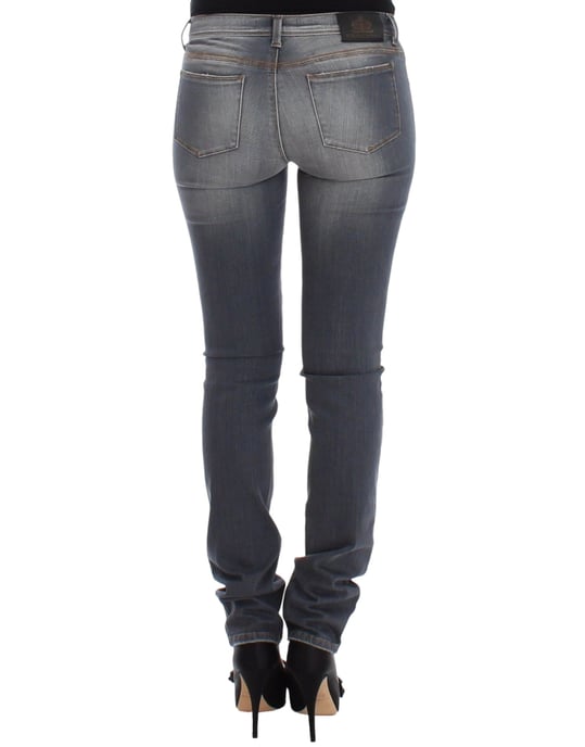 Pantalones de mezclilla ajustados grises Ermanno Scervino - Image 3