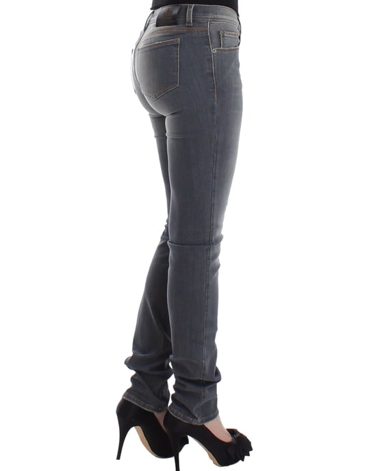 Pantalones de mezclilla ajustados grises Ermanno Scervino - Image 4