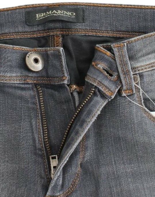 Pantalones de mezclilla ajustados grises Ermanno Scervino - Image 5