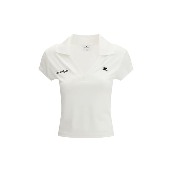 Camisa Polo de Algodón Blanca Courrèges - Image 1