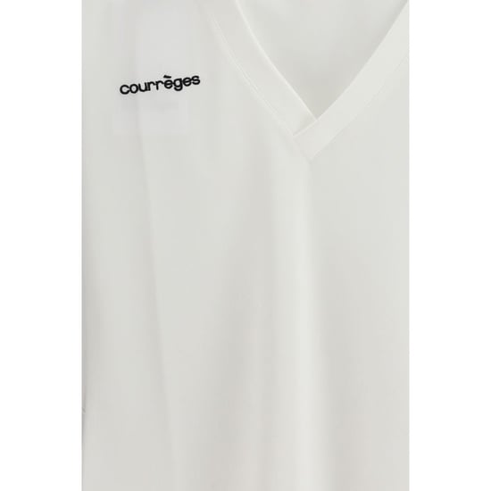 Camisa Polo de Algodón Blanca Courrèges - Image 3