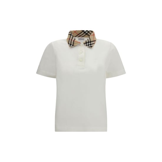 Camisa Polo de Algodón Blanca Burberry - Image 1