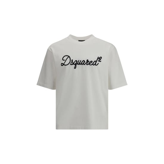 Camiseta de Algodón Blanca Dsquared² - Image 1