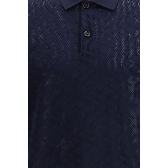 Camisa Polo de Lana Azul Burberry - Image 3