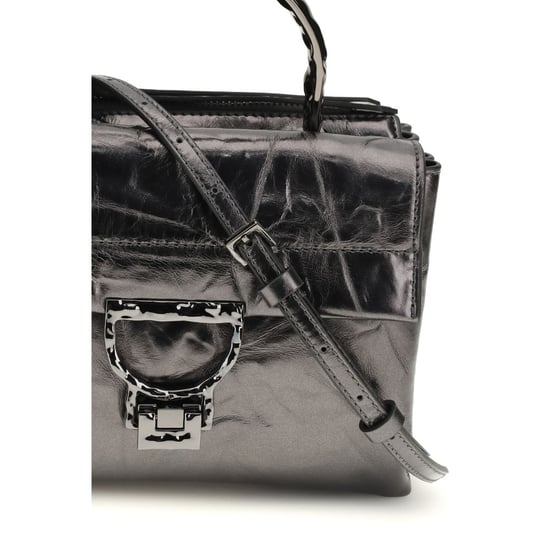 Bolso de mano Coccinelle de cuero de ternera negro Bos Taurus - Image 4