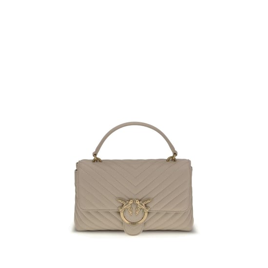 Cartera PINKO de piel de becerro beige Bos Taurus - Image 1