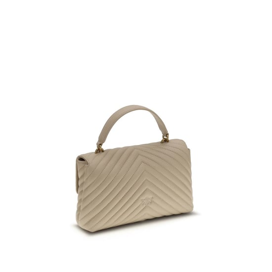 Cartera PINKO de piel de becerro beige Bos Taurus - Image 3