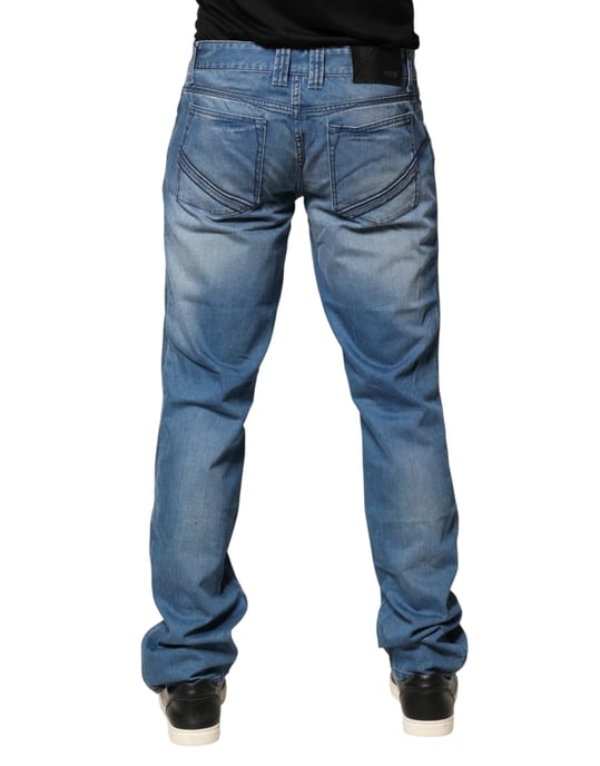 Pantalones Jeans de Hombre Verri Azul Lavado de Algodón Ajuste Slim - Image 4
