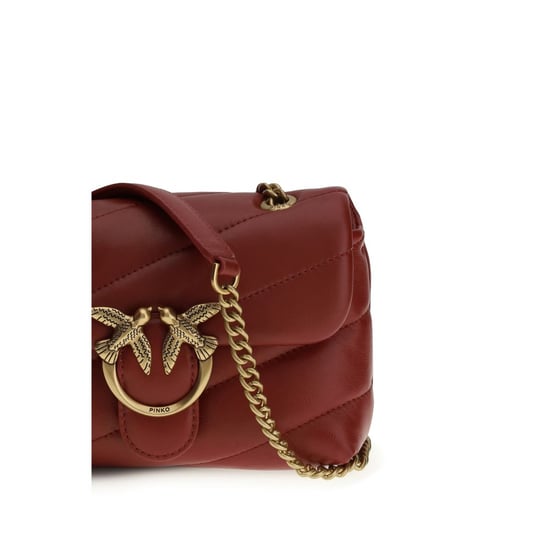 Bolso de hombro de cuero de ternera Burdeos PINKO Bos Taurus - Image 4