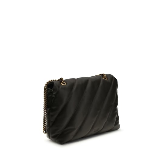 PINKO Bolsa de Hombro Bicolor de Cuero de Ternera Bos Taurus - Image 3