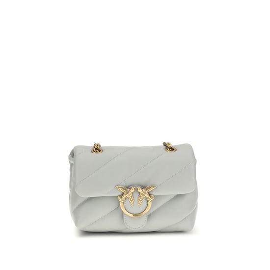 Bolso tipo hombro de piel de ternera gris PINKO Bos Taurus - Image 1