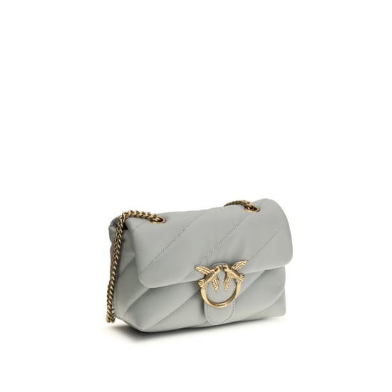 Bolso tipo hombro de piel de ternera gris PINKO Bos Taurus - Image 2