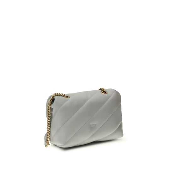 Bolso tipo hombro de piel de ternera gris PINKO Bos Taurus - Image 3