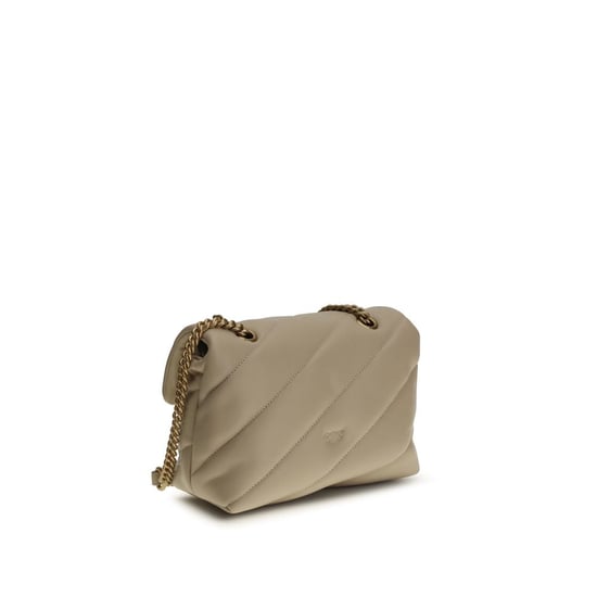 Bolso de hombro PINKO de piel de ternera beige Bos Taurus - Image 3