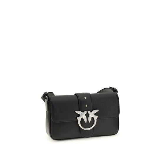 Bolso de hombro PINKO de piel de ternera negra Bos Taurus - Image 2