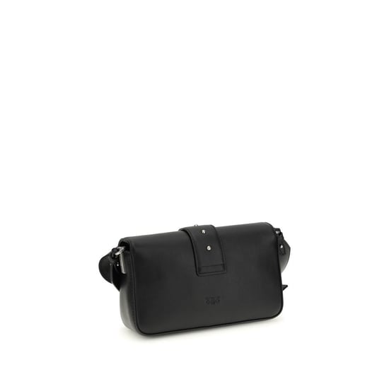 Bolso de hombro PINKO de piel de ternera negra Bos Taurus - Image 3