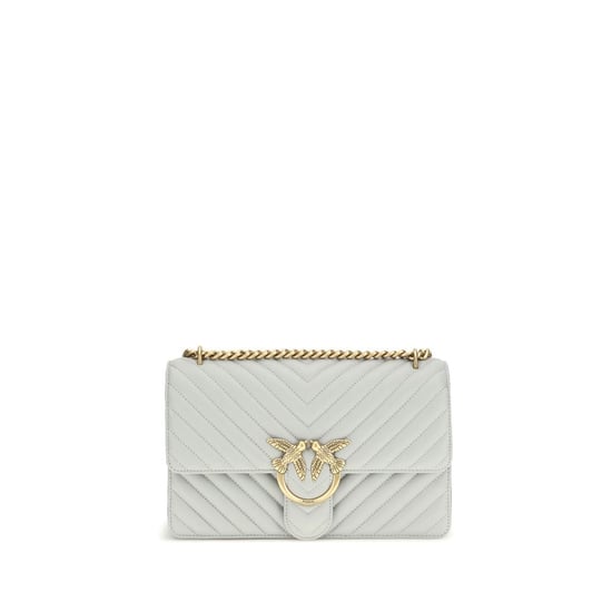 Bolso de Hombro PINKO de Cuero de Ternera Gris Bos Taurus - Image 1