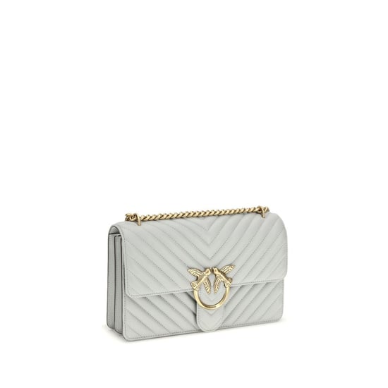Bolso de Hombro PINKO de Cuero de Ternera Gris Bos Taurus - Image 2