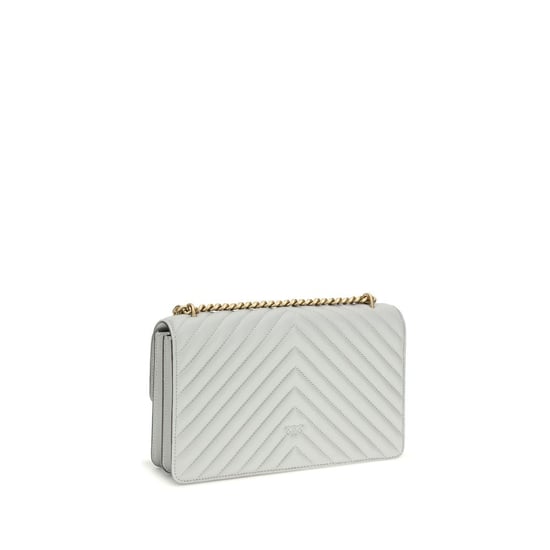 Bolso de Hombro PINKO de Cuero de Ternera Gris Bos Taurus - Image 3