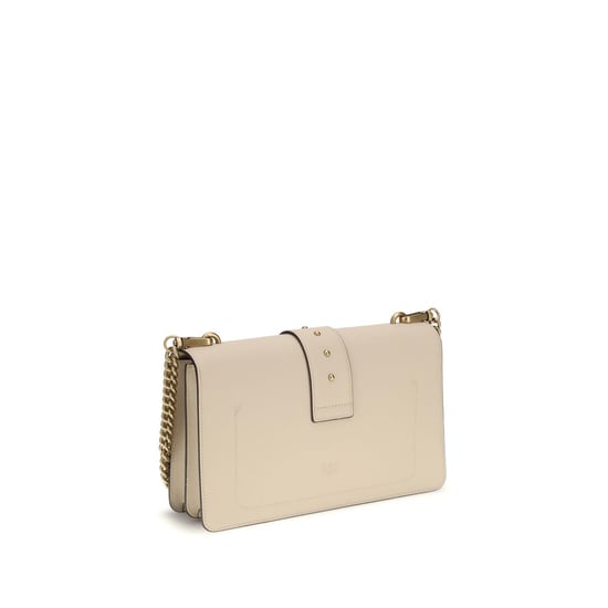 Bolso de hombro PINKO de cuero de ternera color beige Bos Taurus - Image 3