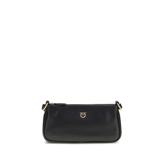 Bolso de hombro PINKO de piel de ternera negra Bos Taurus - Image 1