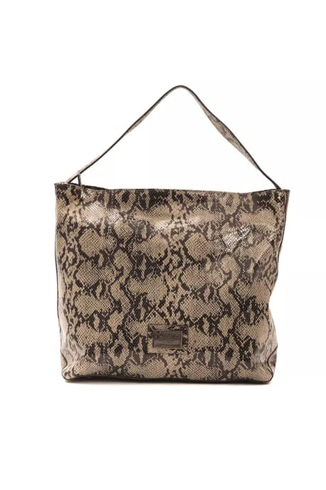 Bolso de Hombro para Mujer Donatella de Piel Marrón Pompei - Image 1