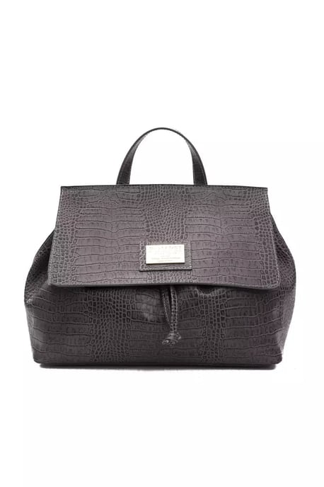 Bolso de Hombro para Mujer Pompei Donatella de Cuero Gris - Image 1