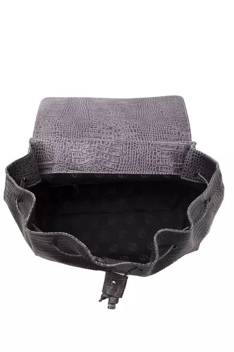 Bolso de Hombro para Mujer Pompei Donatella de Cuero Gris - Image 5