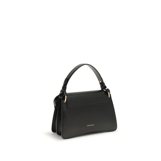 Bolso de hombro Coccinelle de piel de ternera negra Bos Taurus - Image 3