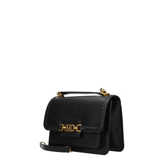 Bolso de hombro de cuero negro Michael Kors - Image 2