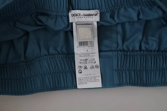 Bóxer Regular de Algodón Azul de Dolce & Gabbana - Image 4