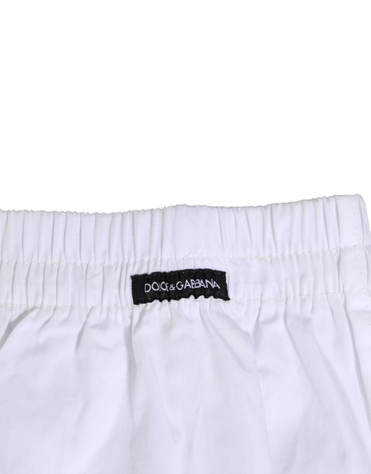 Calzoncillos boxer regulares de algodón blanco Dolce & Gabbana - Image 4