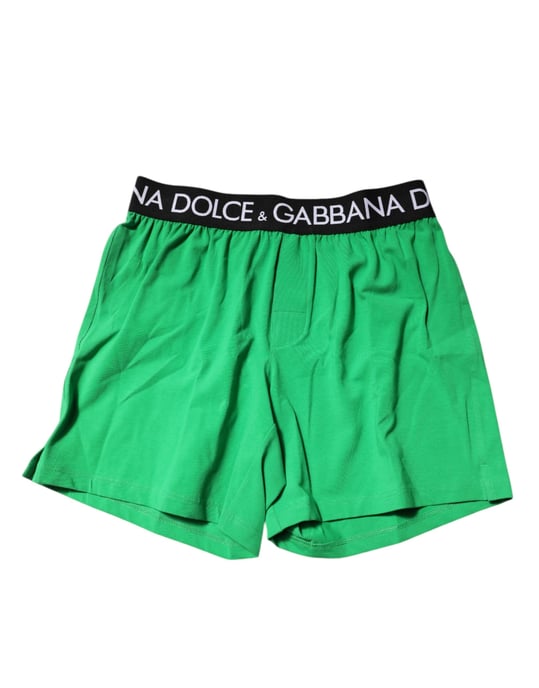Bóxers de algodón verde regular Dolce & Gabbana - Image 2