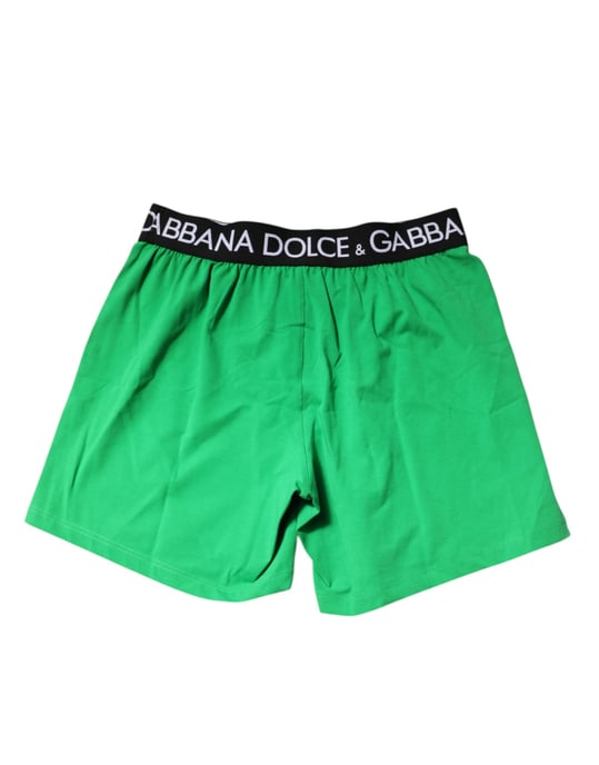 Bóxers de algodón verde regular Dolce & Gabbana - Image 4
