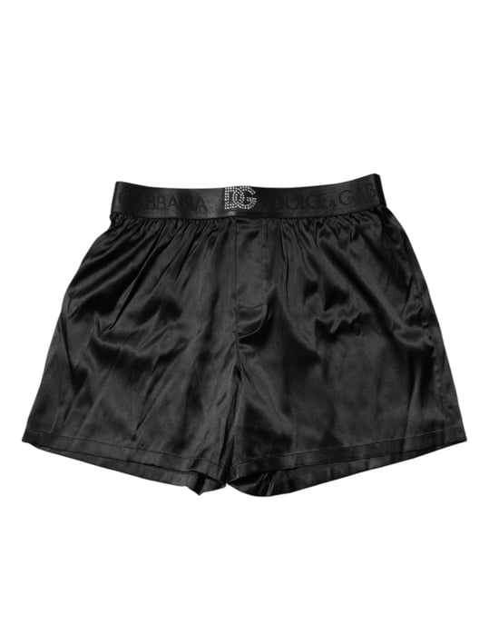 Boxer Shorts Regulares con Logo Negro de Dolce & Gabbana - Image 1