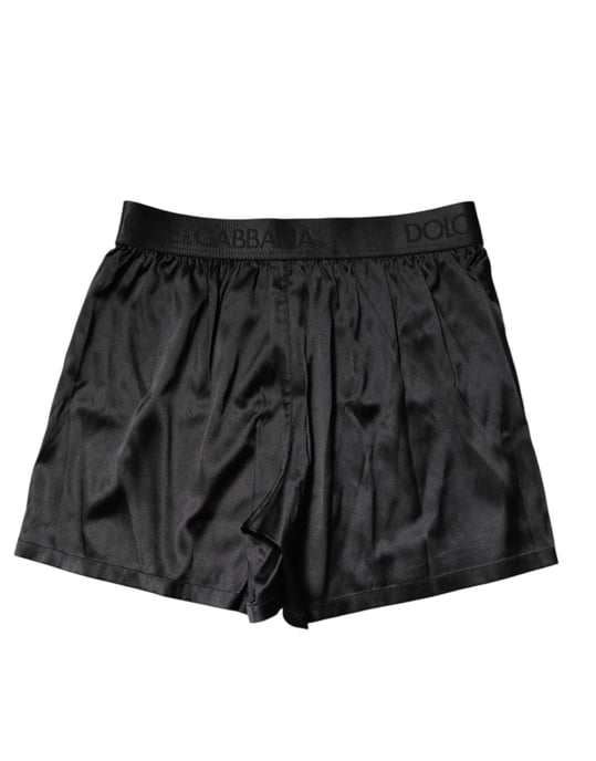 Boxer Shorts Regulares con Logo Negro de Dolce & Gabbana - Image 4