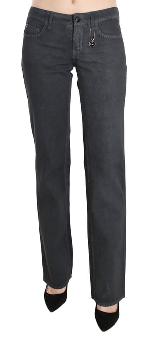 Pantalones de Jeans de Tiro Bajo Rectos Grises Costume National - Image 1