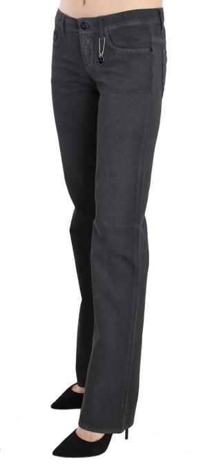 Pantalones de Jeans de Tiro Bajo Rectos Grises Costume National - Image 4