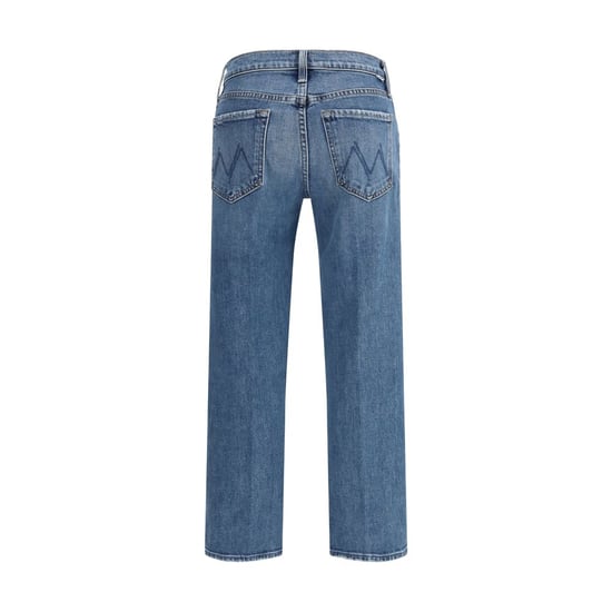 Madre Denim Jeans de Algodón Azul de Corte Relajado - Image 2