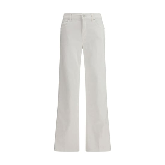 Jeans de pierna recta de algodón blanco 7FOR - Image 1