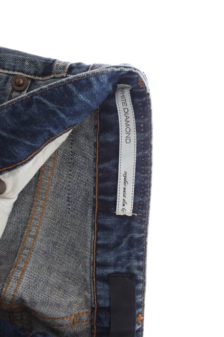 Jeans Rectos de Algodón Rasgado Lavado Azul Cavalli - Image 4