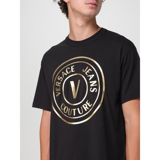Camiseta de Algodón Negra Versace Jeans - Image 3