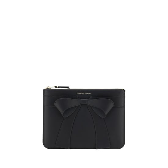 Billetera Bos Taurus de piel de ternera negra Comme Des Garçons - Image 1