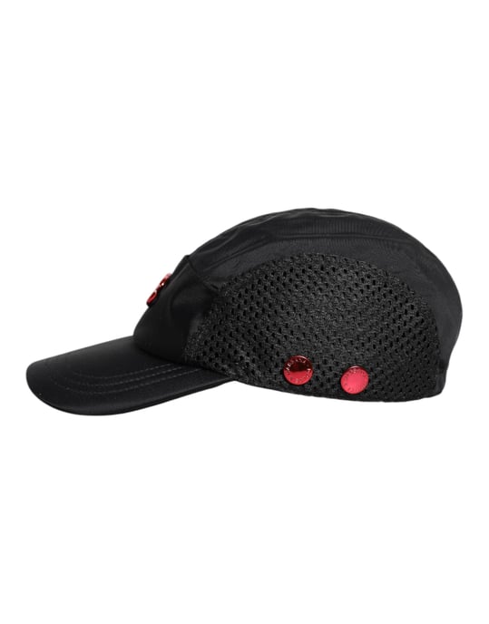 Gorra de béisbol de 6 paneles en nylon negro con logo DG de Dolce & Gabbana - Image 4
