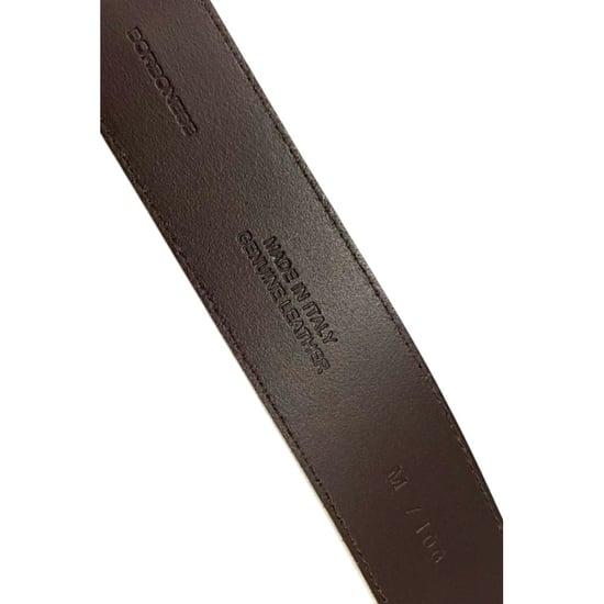 Cinturón de Hombre de Cuero Blanco Borbonese - Image 4